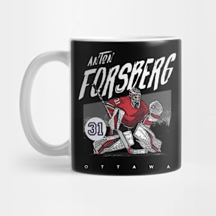 Anton Forsberg Ottawa Grunge Mug